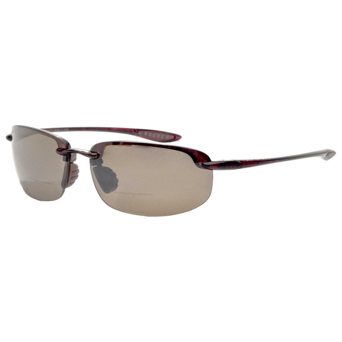 Front view of Maui Jim Hookipa Men's Reading Sunglasses MJ0407SA-009