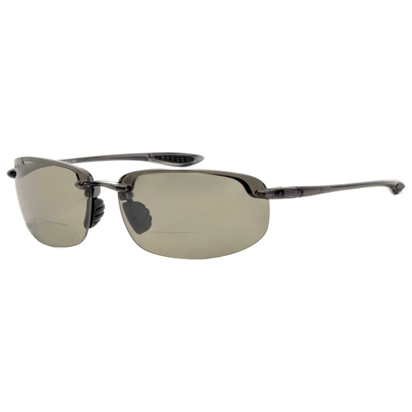 Front view of Maui Jim Hookipa Men's Reading Sunglasses MJ0407SA-012