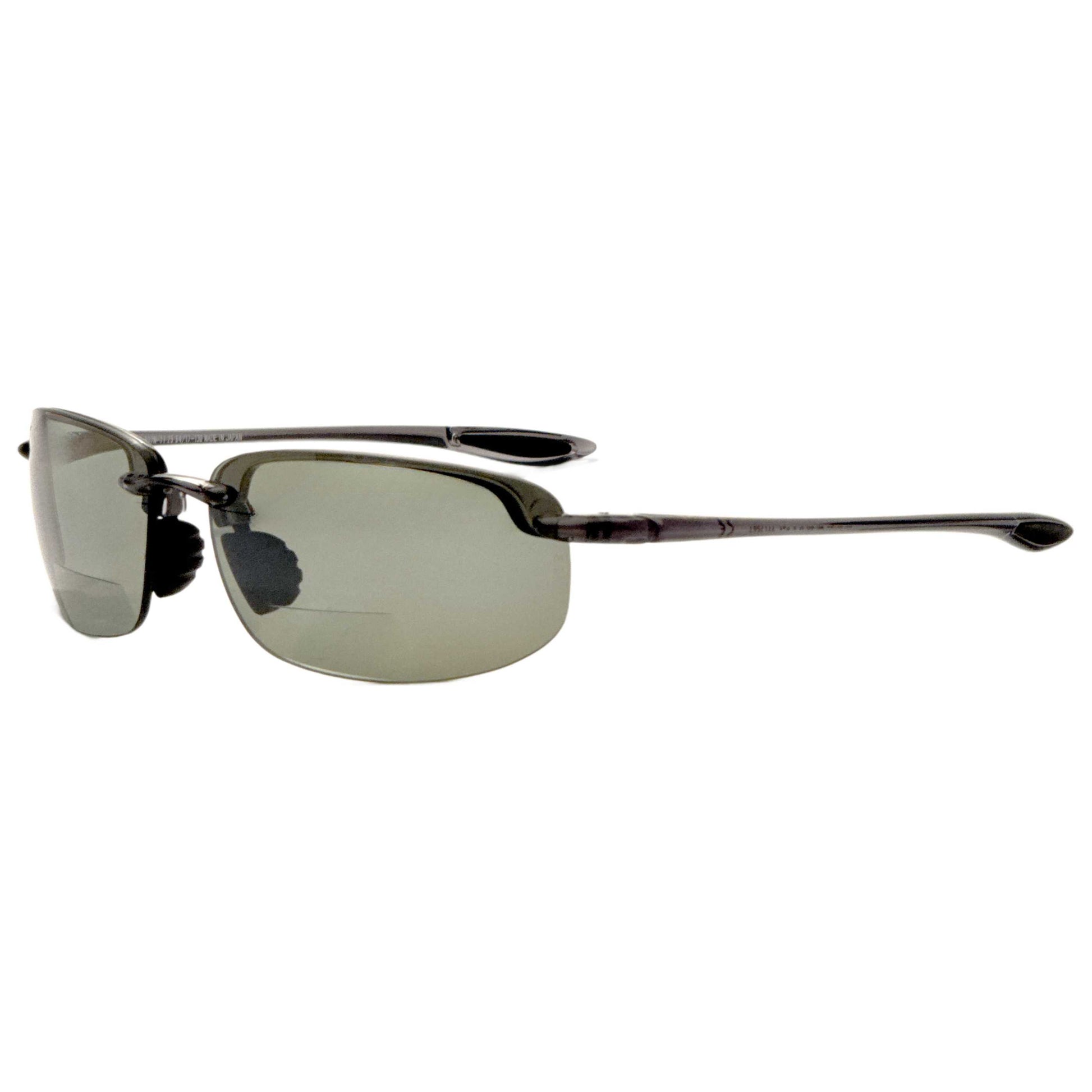 Front view of Maui Jim Hookipa Men's Reading Sunglasses MJ0407SA-014