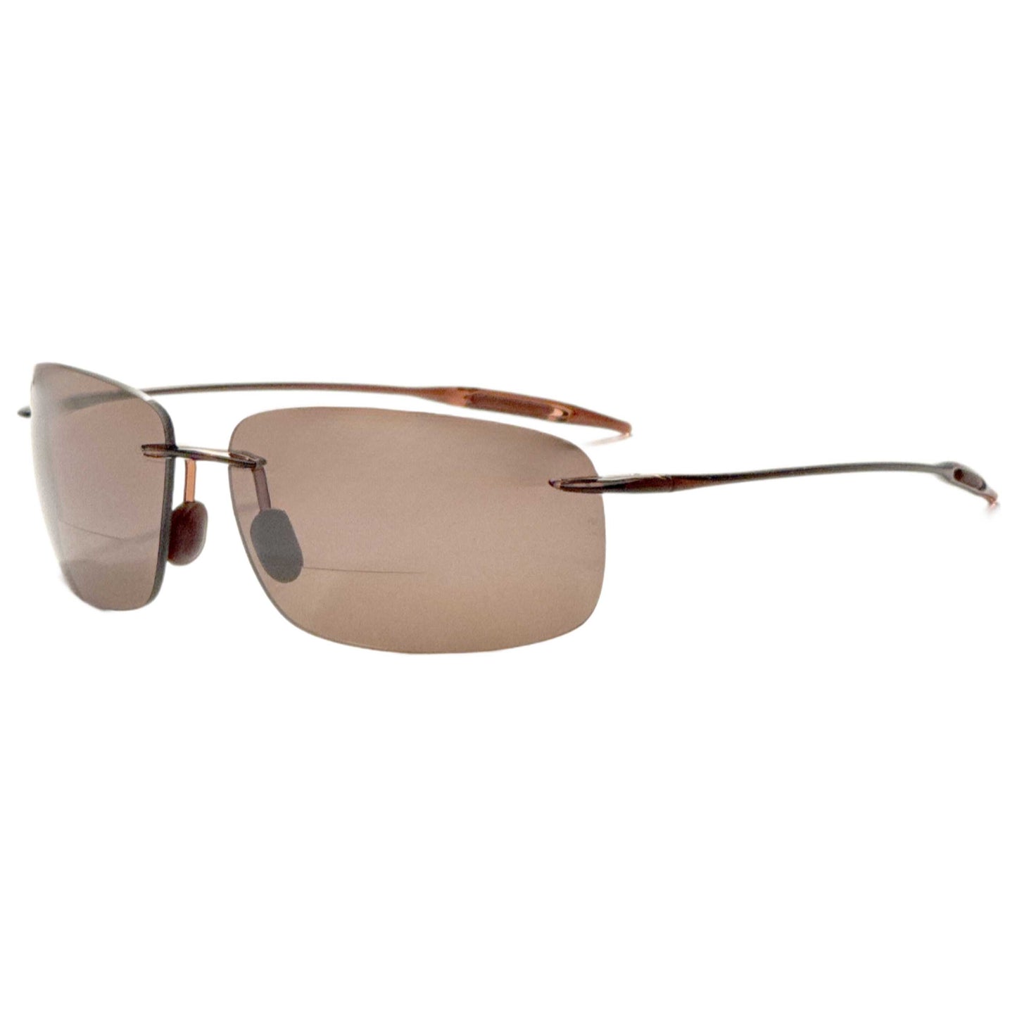 Front view of Maui Jim Breakwall Men's Reading Sunglasses MJ0422S-007