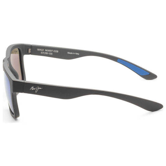 Left view of Maui Jim The Flats Men's Sunglasses MJ0897S-007