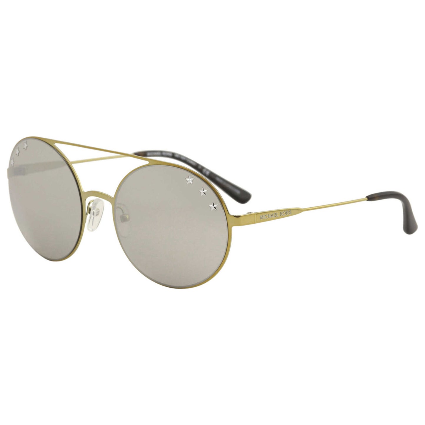 Front view of Michael Kors Aviator Unisex Sunglasses MK102711936G55
