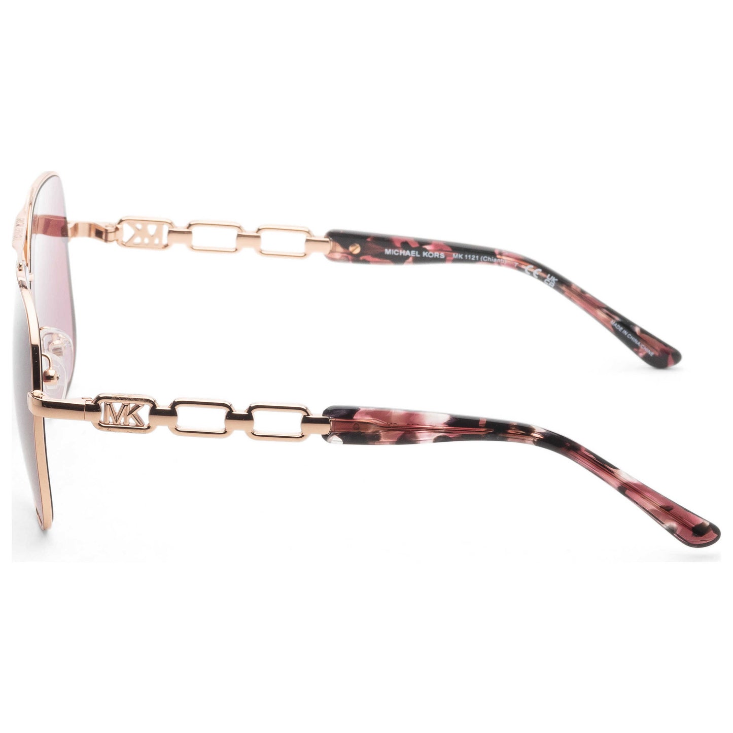 Left view of Michael Kors Chianti Women's Sunglasses MK1121-11088H-58