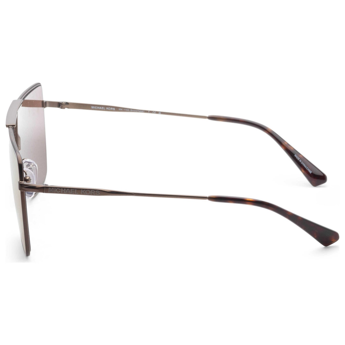Left view of Michael Kors Snowmass Men's Sunglasses MK1152-1001F9-42