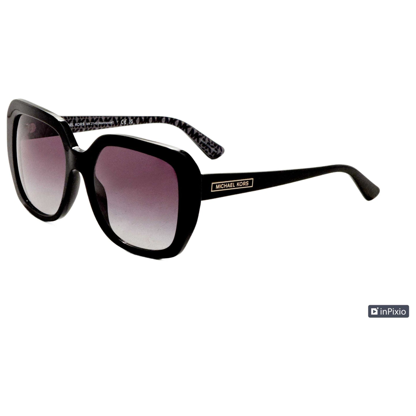 Front view of Michael Kors Manhasset Women's Sunglasses MK2140-30058G-55