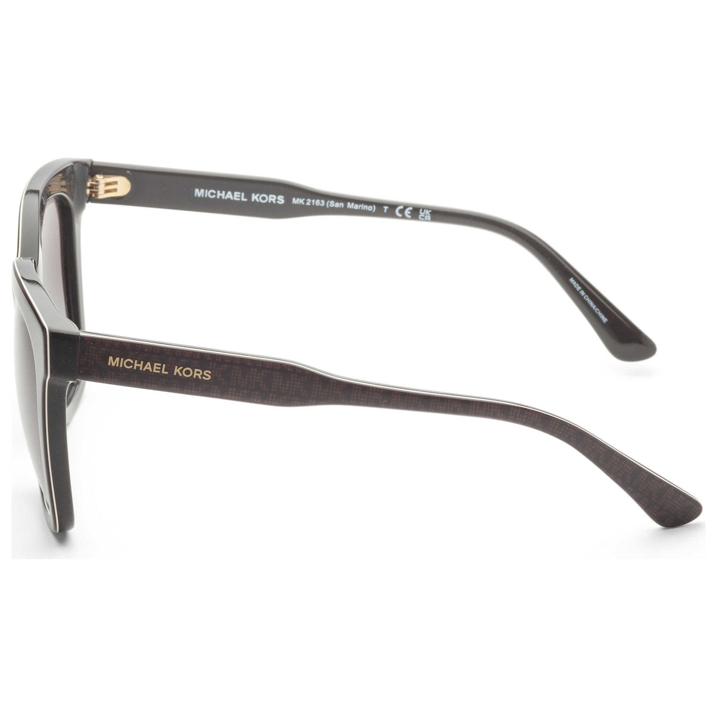 Left view of Michael Kors San Marino Women's Sunglasses MK2163-35008G