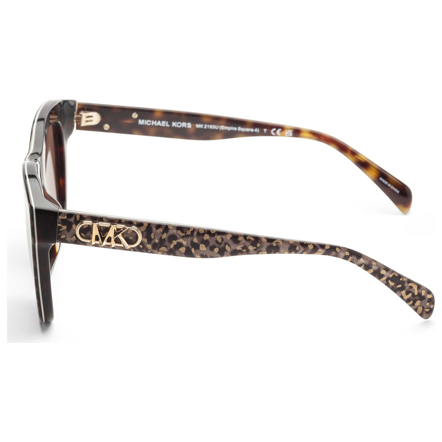 Left view of Michael Kors Empire Square Women's Sunglasses MK2193U-189073-52