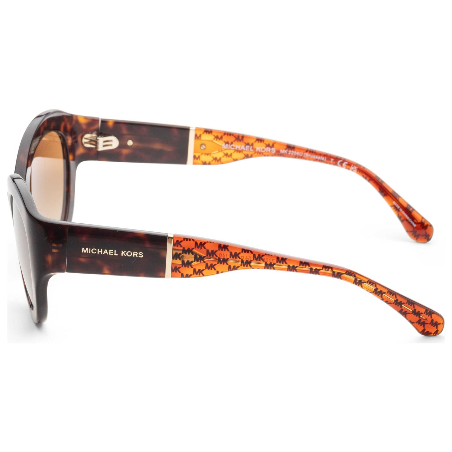 Left view of Michael Kors Brussels Women's Sunglasses MK2204U-300613-54