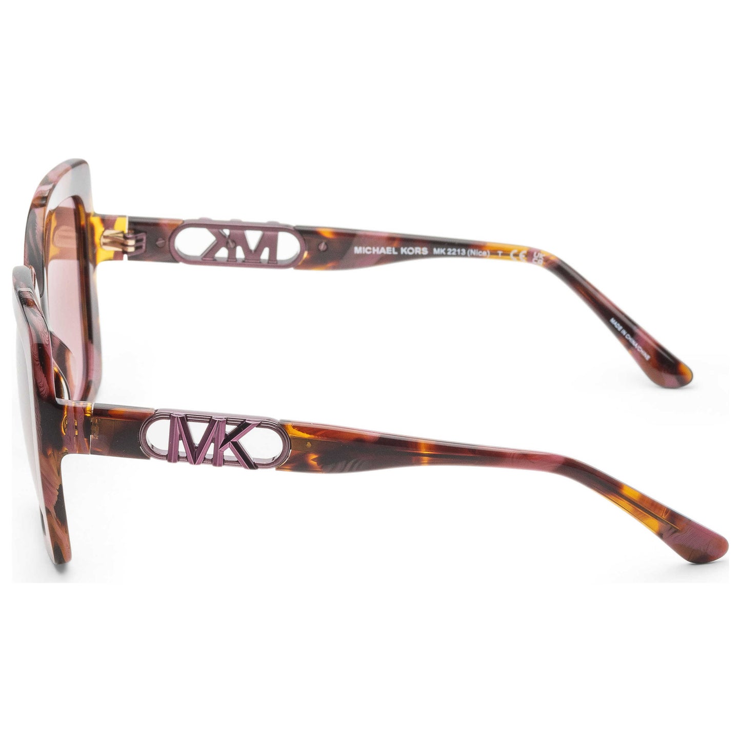 Left view of Michael Kors Fashion Women's Sunglasses MK2213-39989T-57