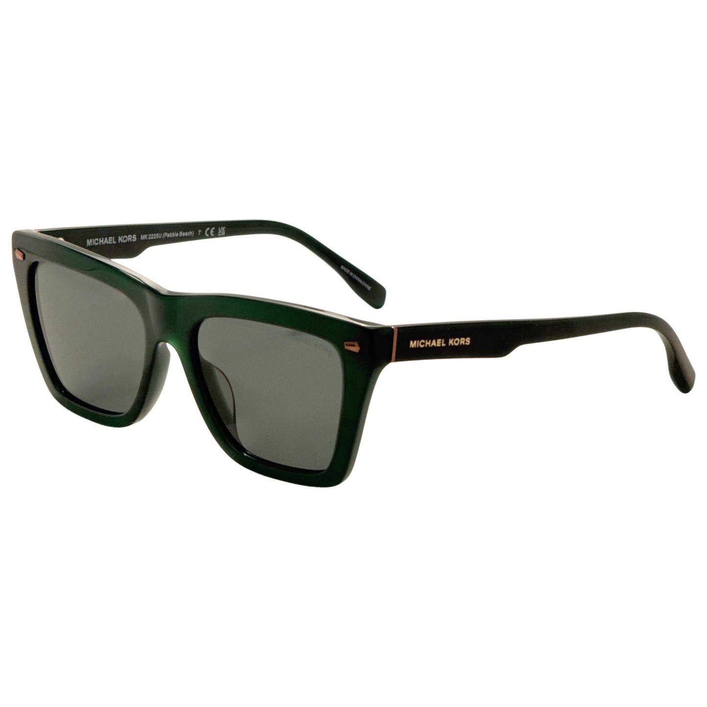 Front view of Michael Kors Pebble Beach Men's Sunglasses MK2225U-40083H-56