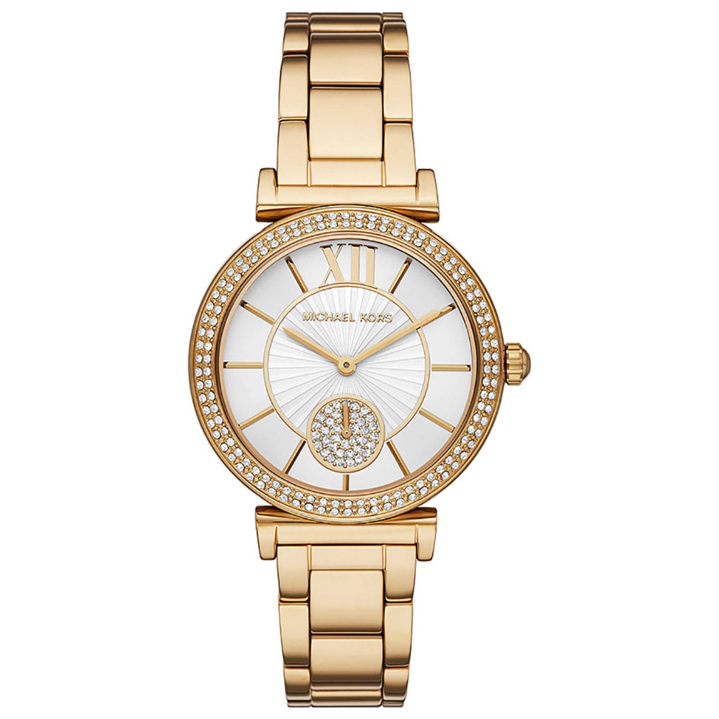 Front view of Michael Kors Abbey Women's Quartz Watch MK4615