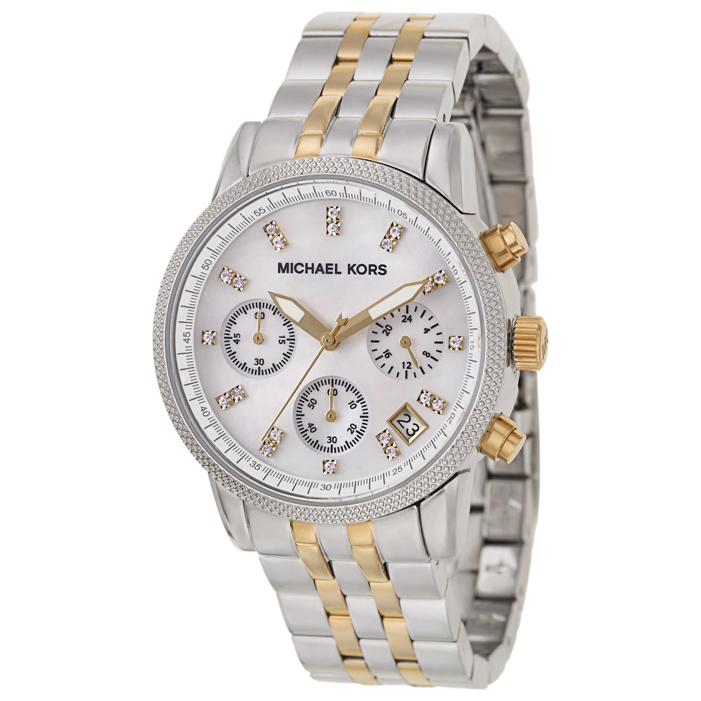 Front view of Michael Kors Ritz Women's Japanese Quartz (Battery-Powered) Watch MK5057