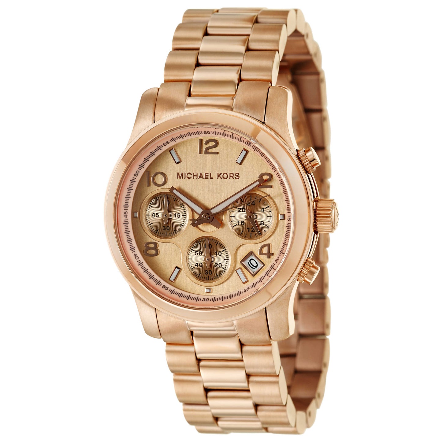 Front view of Michael Kors Runway Women's Japanese Quartz (Battery-Powered) Watch MK5128