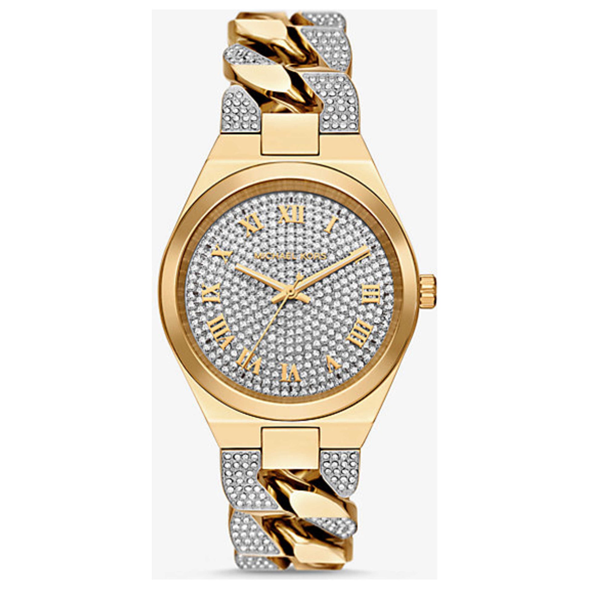 Front view of Michael Kors Lennox Women's Quartz Watch MK7487