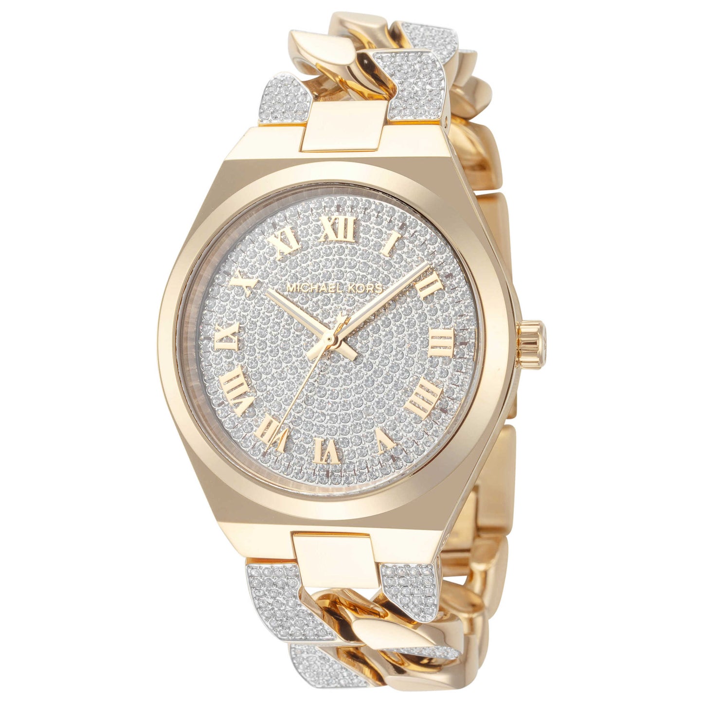 Front view of Michael Kors Lennox Women's Quartz Watch MK7487