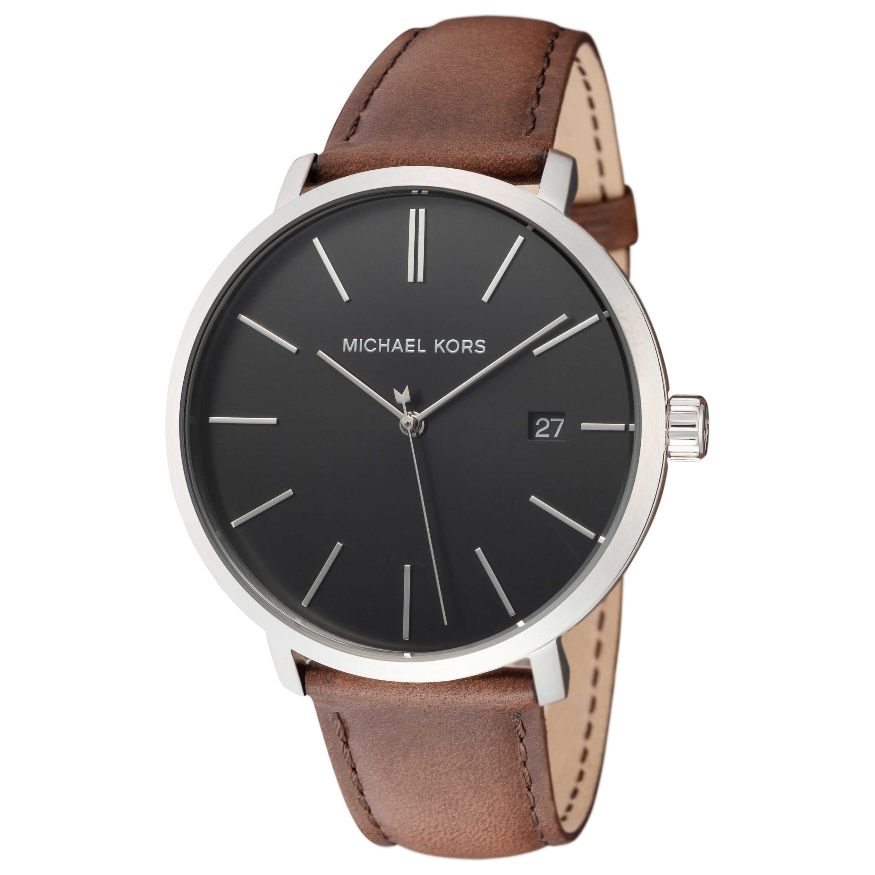 マイケル New Michael Kors Bayville MK8727 Chronograph Blue Dial Quartz Mens