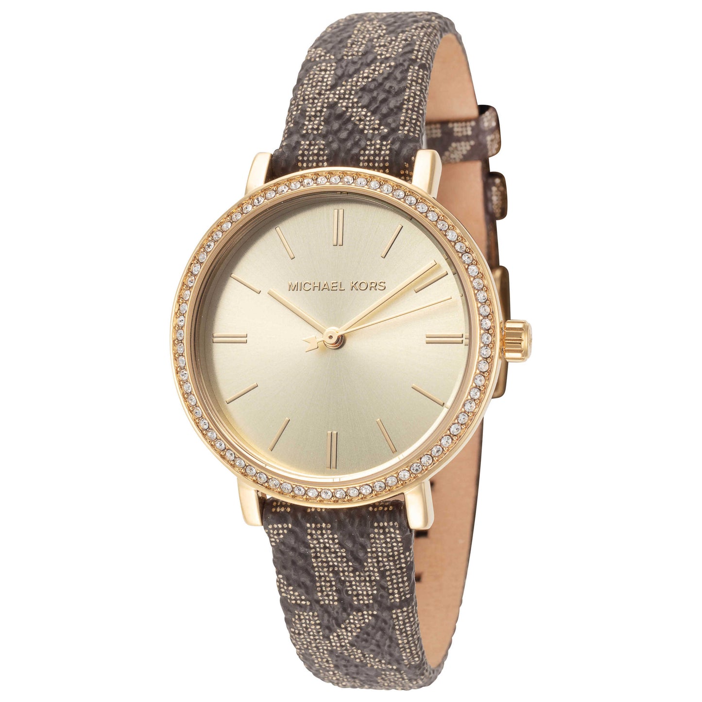 Front view of Michael Kors Addyson Women's Quartz Watch MKO9001SET