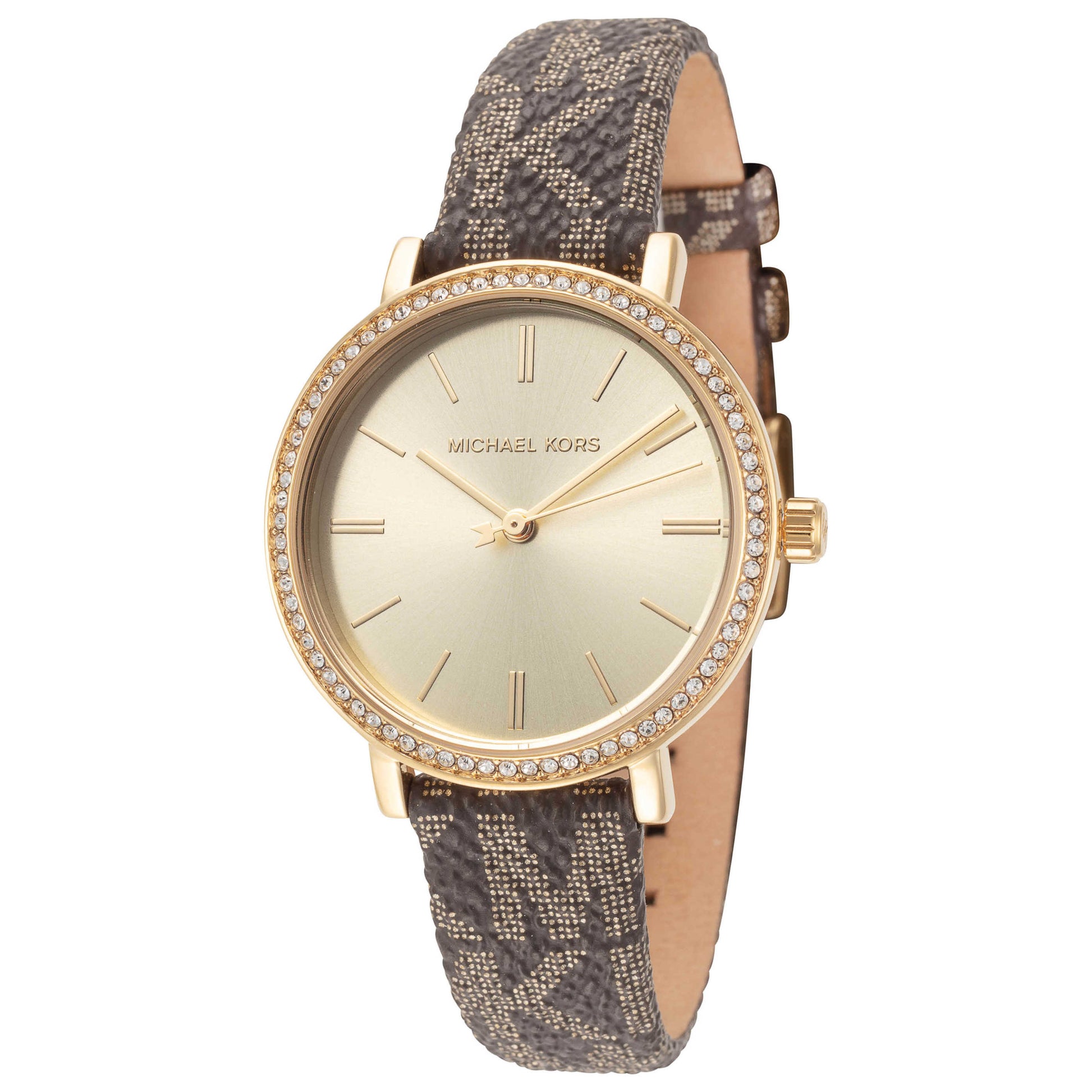 Front view of Michael Kors Addyson Women's Quartz Watch MKO9001SET