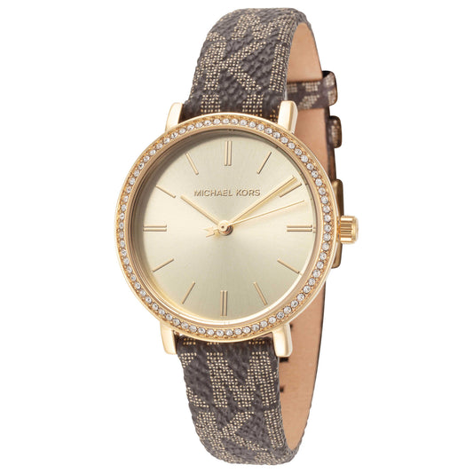 Front view of Michael Kors Addyson Women's Quartz Watch MKO9001SET