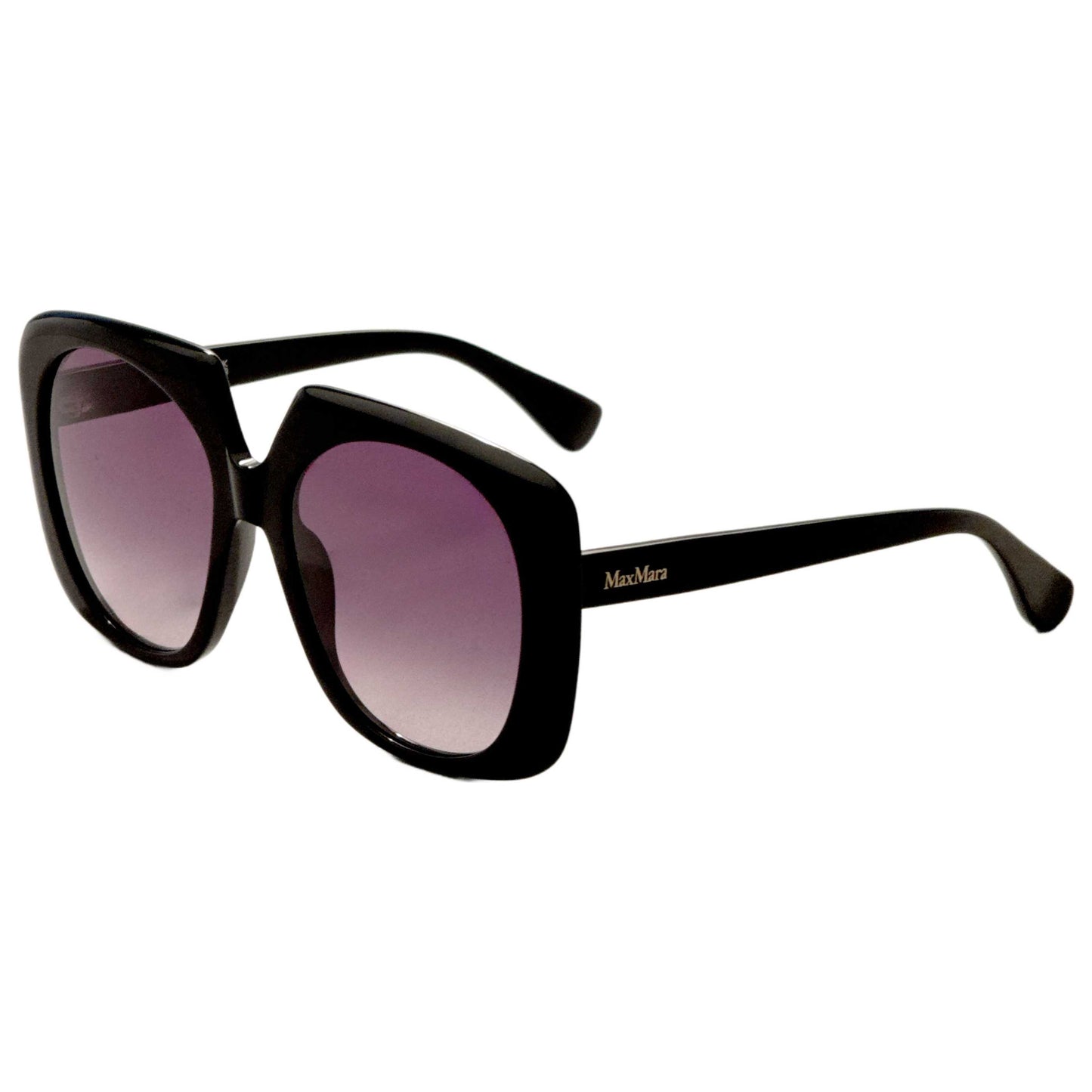 Front view of Max Mara Women's Sunglasses MM0047-01B-56