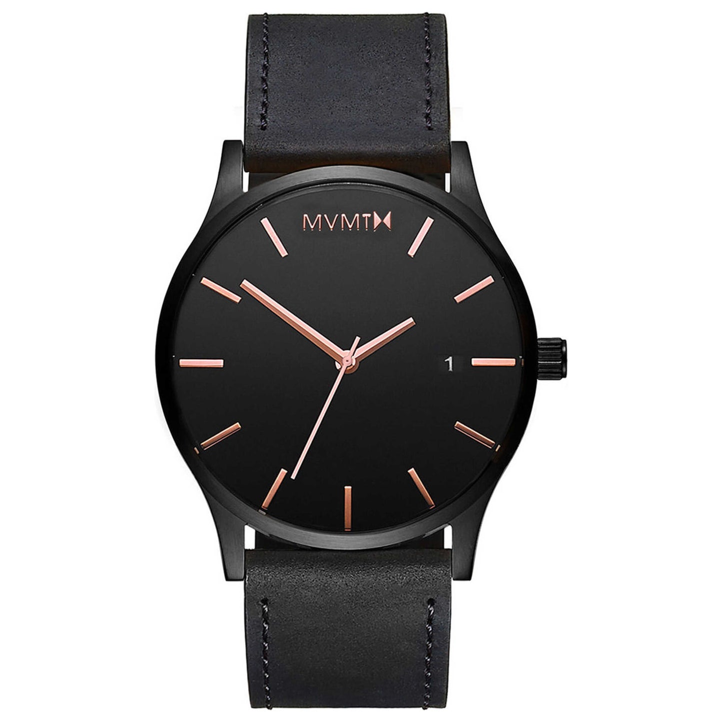 Front view of MVMT Classic Men's Quartz Watch MM01-BBRGL