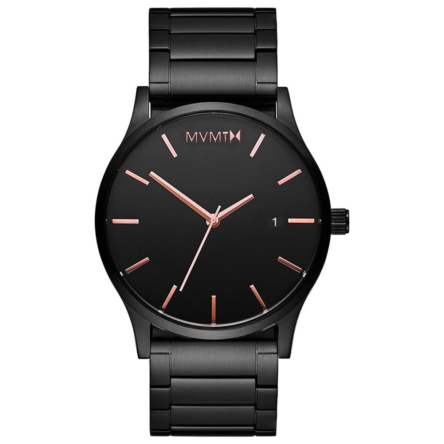 Front view of MVMT Classic Men's Quartz Watch MM01-BBRG