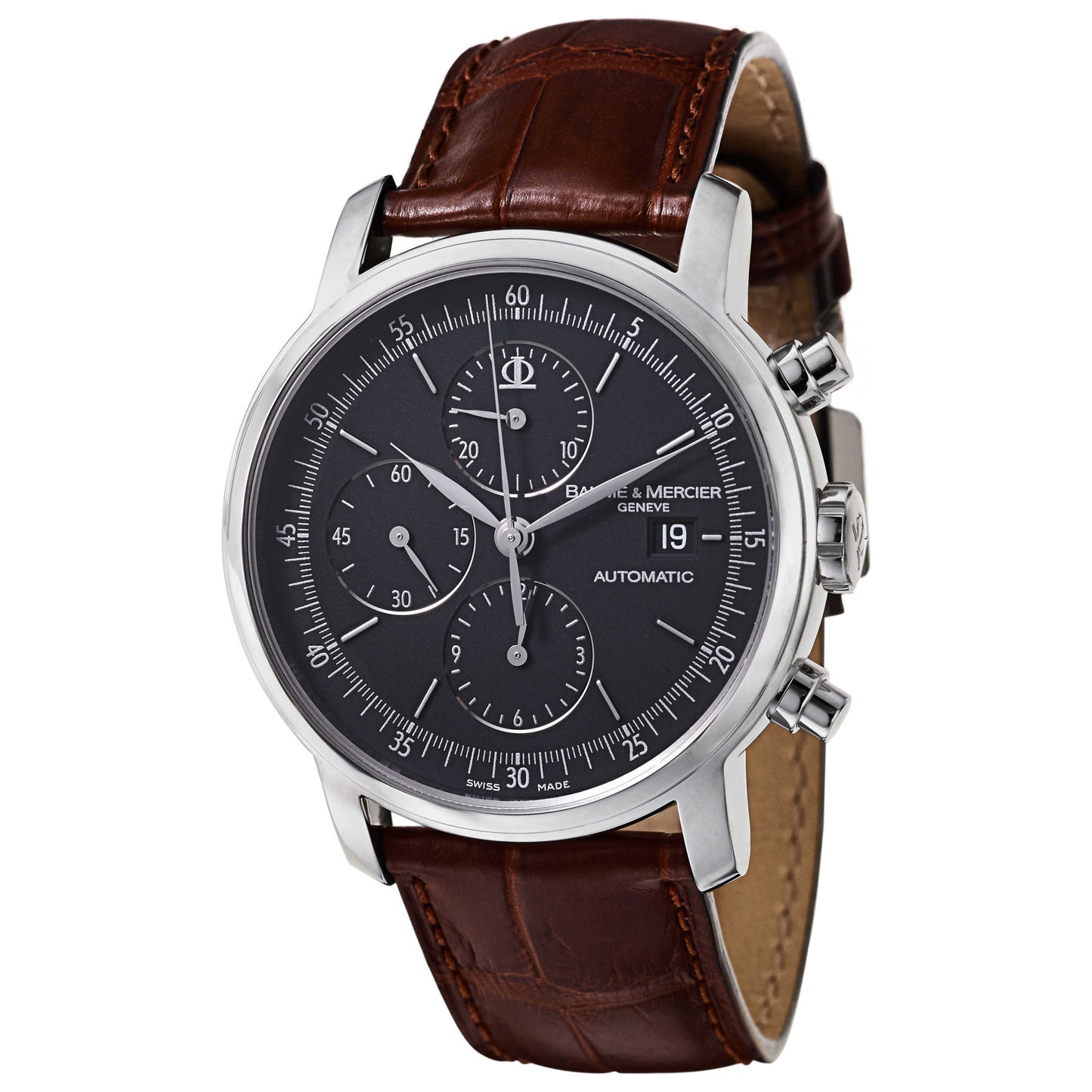 Front view of Baume and Mercier Classima Executives Men's Automatic Watch MOA08589