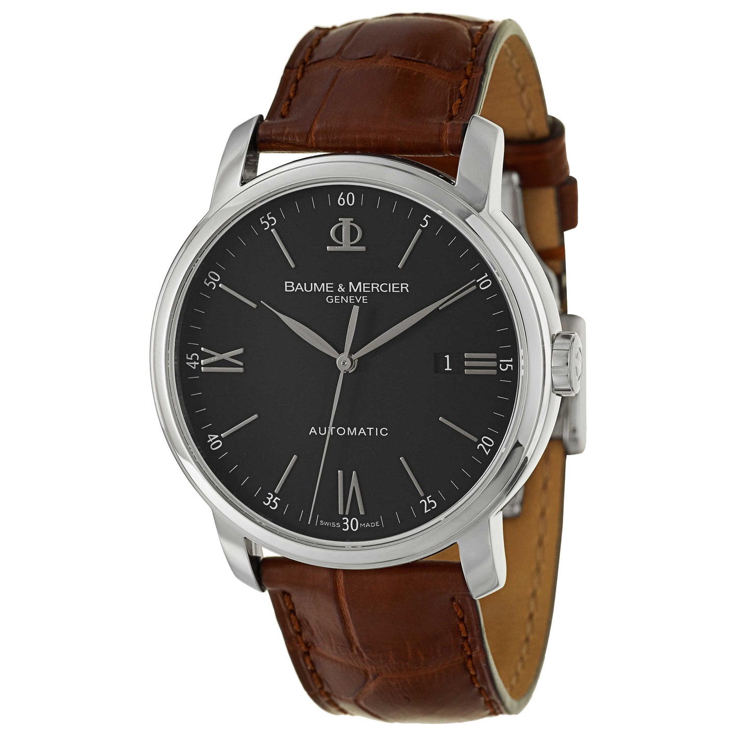 Front view of Baume and Mercier Classima Executives Men's Automatic Watch MOA08590