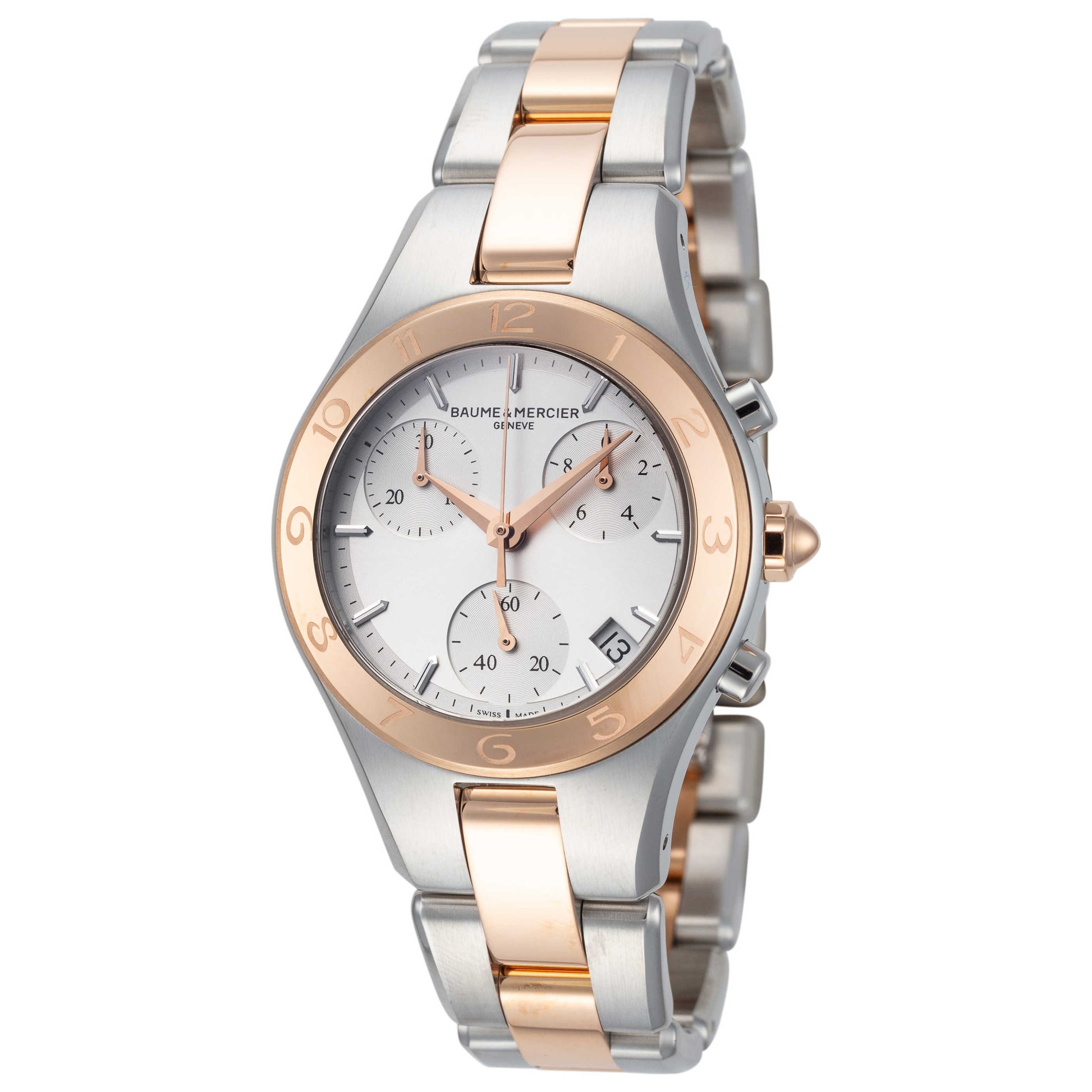 Front view of Baume and Mercier Linea Women's Quartz Watch MOA10016