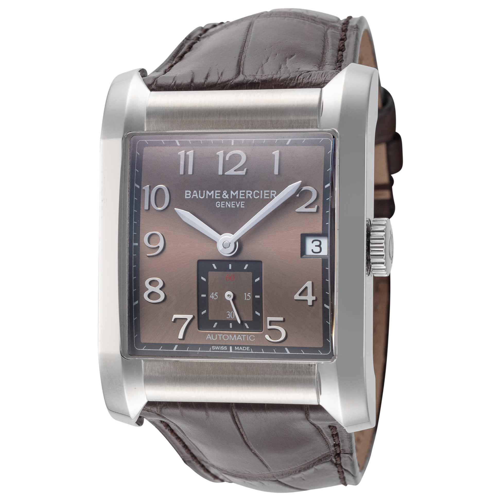 Front view of Baume and Mercier Hampton Men's Automatic Watch MOA10028