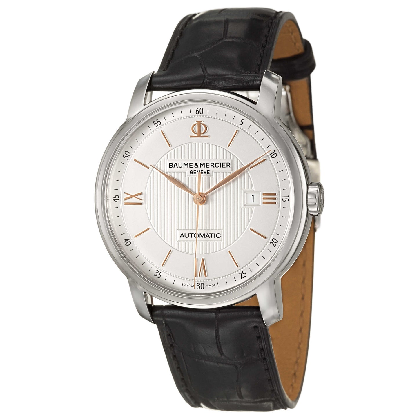 Front view of Baume and Mercier Classima Executives Men's Automatic Watch MOA10075