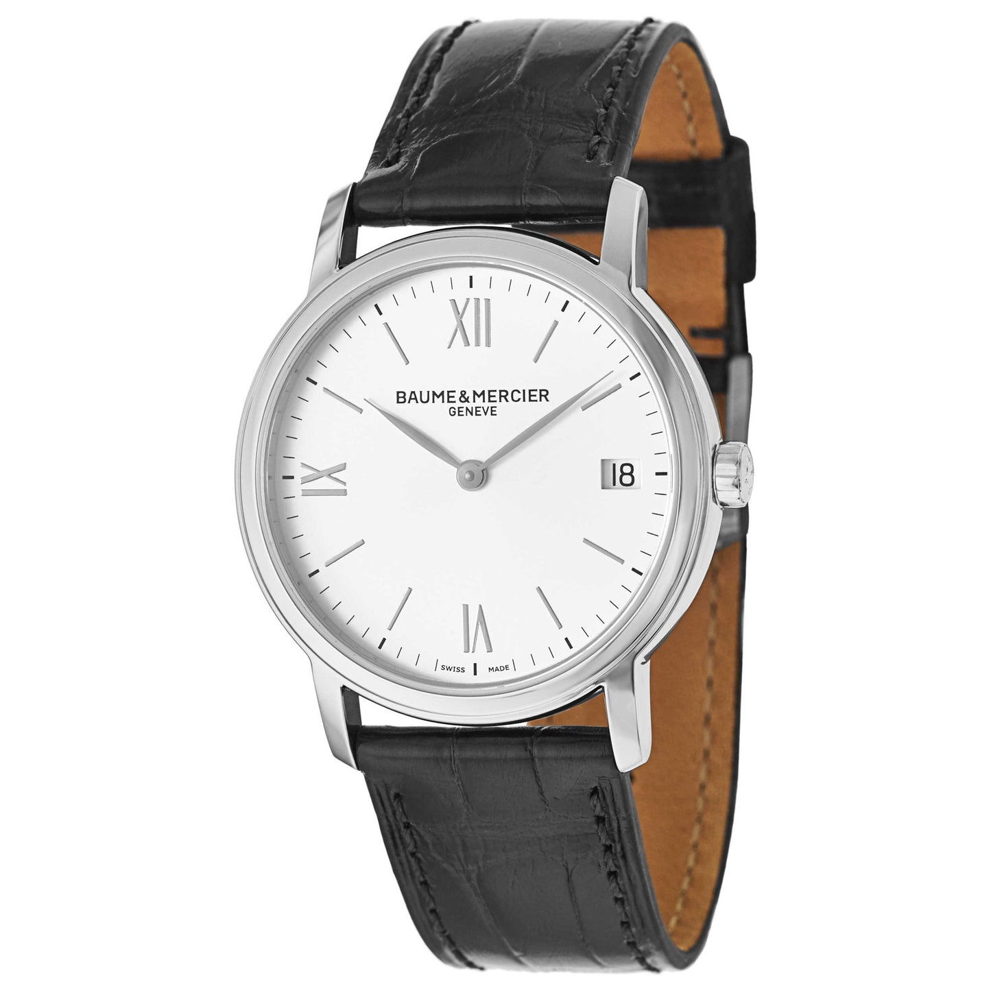 Front view of Baume and Mercier Classima Executives Women's Swiss Quartz (Battery-Powered) Watch MOA10148