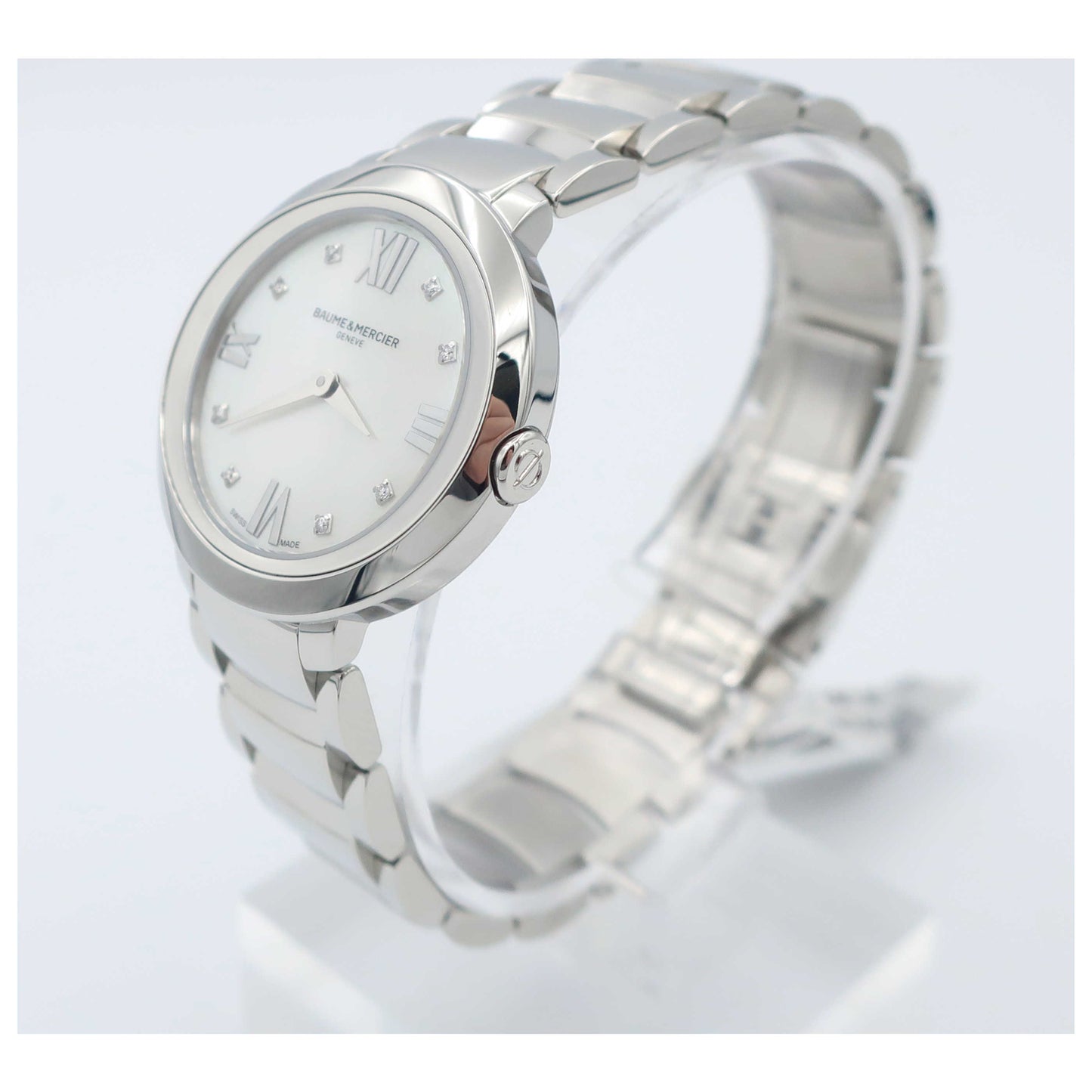 Baume and Mercier Promesse Women's Swiss Quartz (Battery-Powered) Watch MOA10158-SD - Image #4