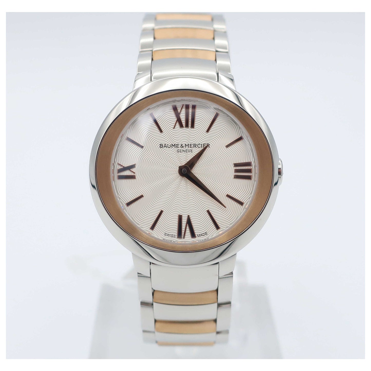 Front view of Baume and Mercier Promesse Women's Swiss Quartz (Battery-Powered) Watch MOA10159-SD