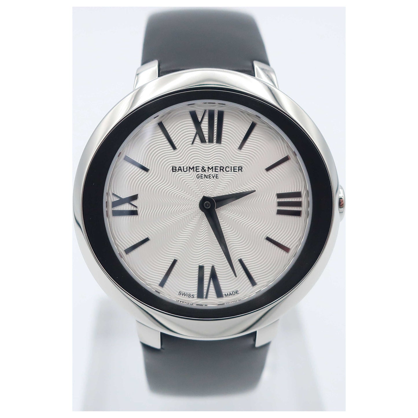 Front view of Baume and Mercier Promesse Women's Swiss Quartz (Battery-Powered) Watch MOA10185-SD