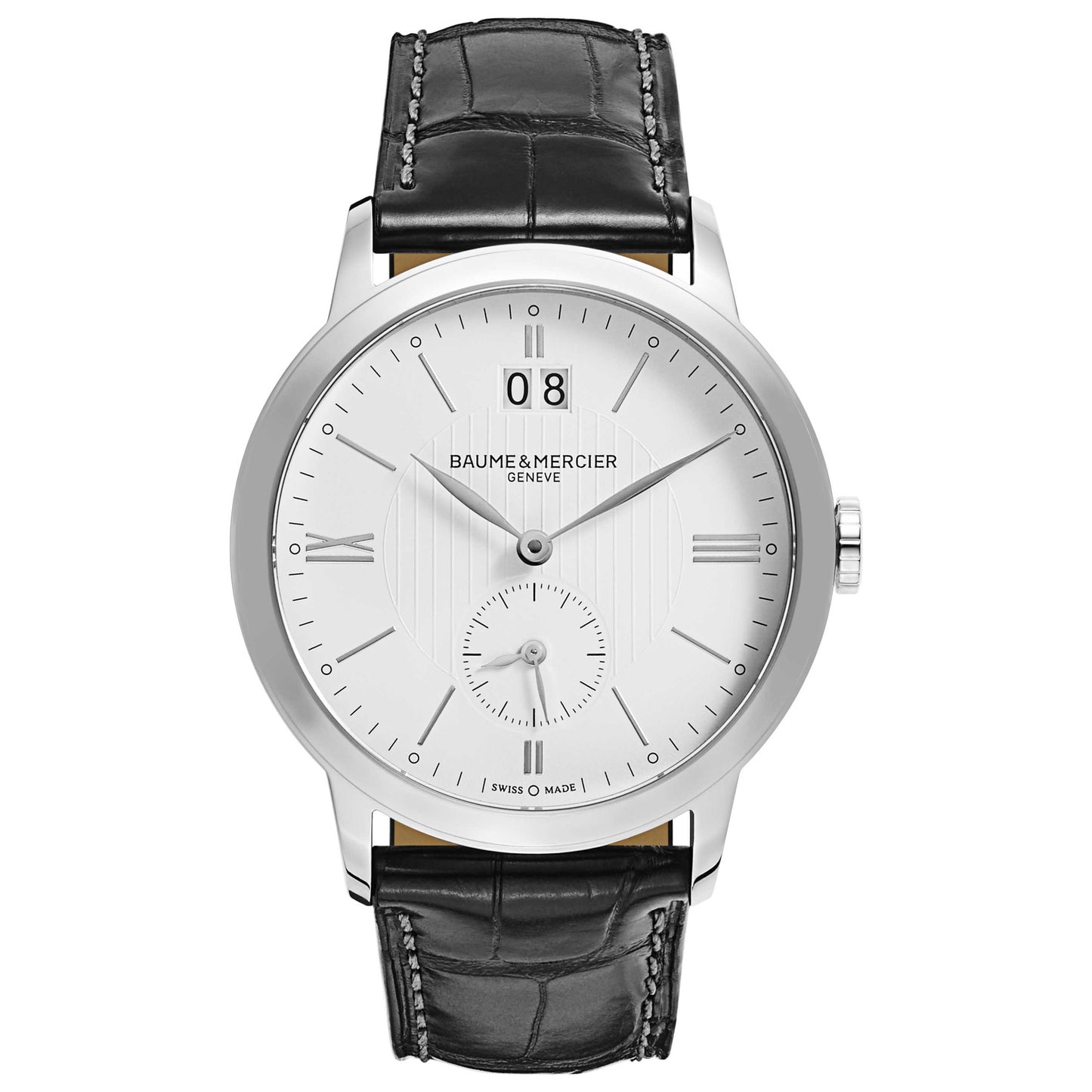 Front view of Baume and Mercier Classima Executives Men's Swiss Quartz (Battery-Powered) Watch MOA10218