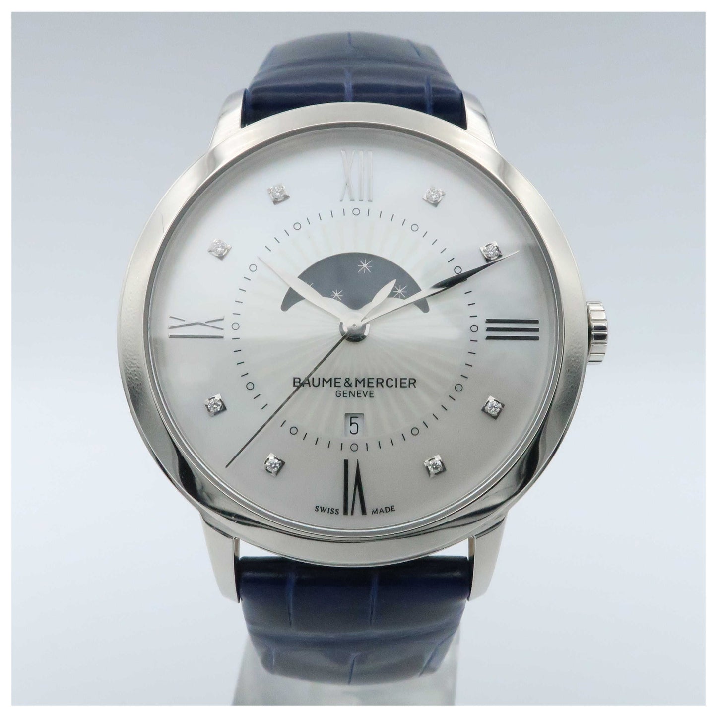 Front view of Baume and Mercier Classima Executives Women's Swiss Quartz (Battery-Powered) Watch MOA10226-PO