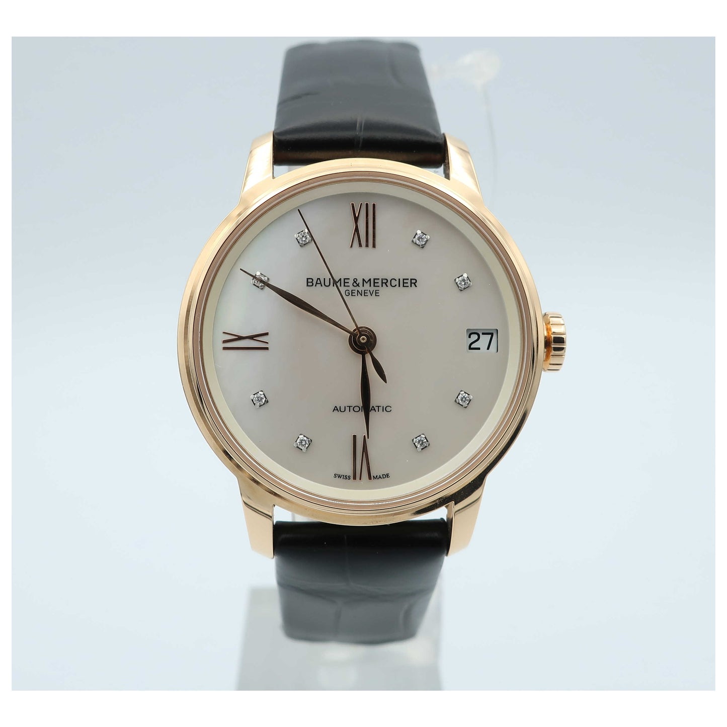 Front view of Baume and Mercier Classima Executives Women's Automatic Watch MOA10286-SD