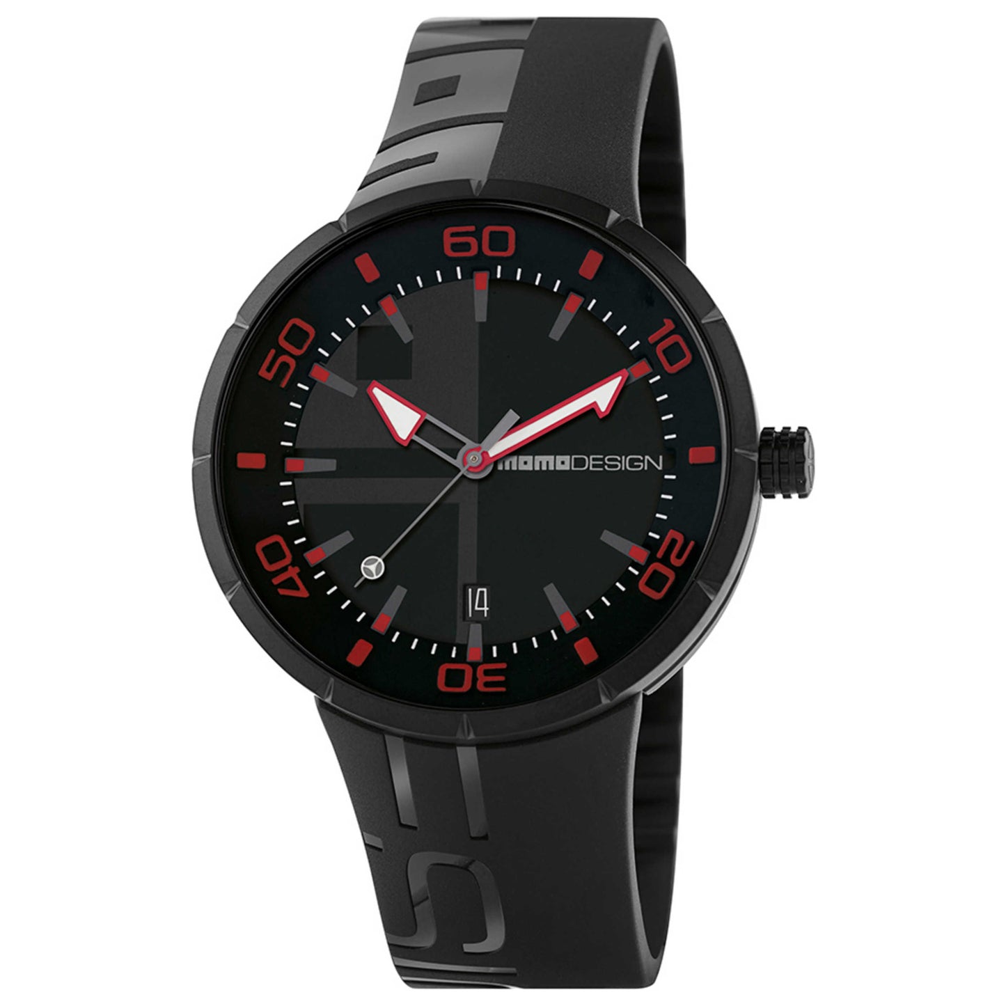 Front view of Momo Design Analog Men's Quartz Watch MOMO-MD2298BK-21