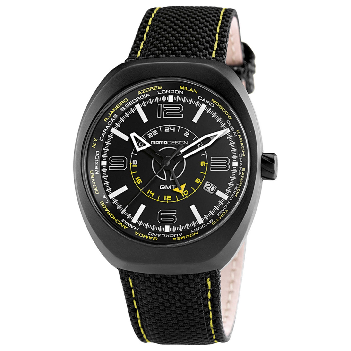 Front view of Momo Design Analog Men's Quartz Watch MOMO-MD7001BK-23