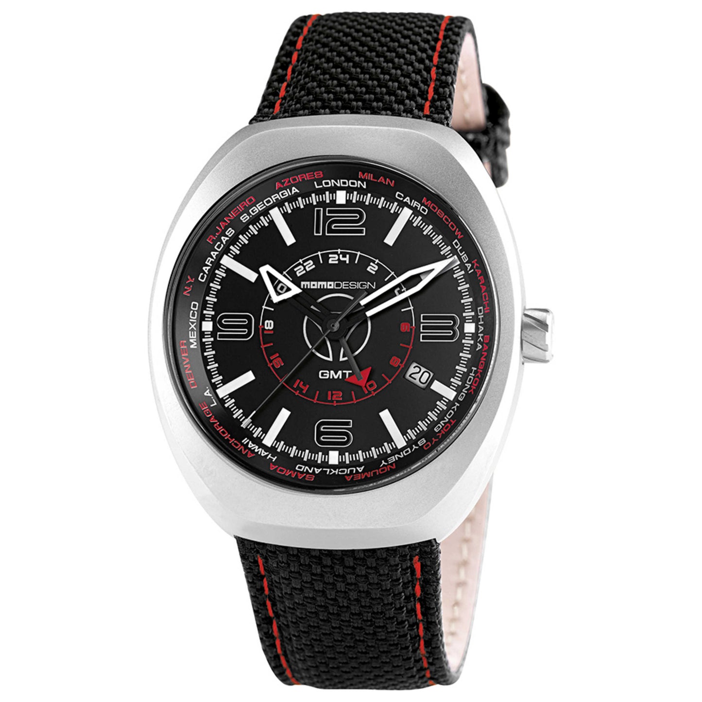 Front view of Momo Design Analog Men's Quartz Watch MOMO-MD7001SS-13