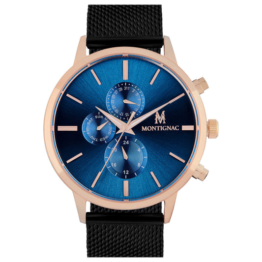 Front view of Montignac Classic Men's Quartz Watch MOPE19A21