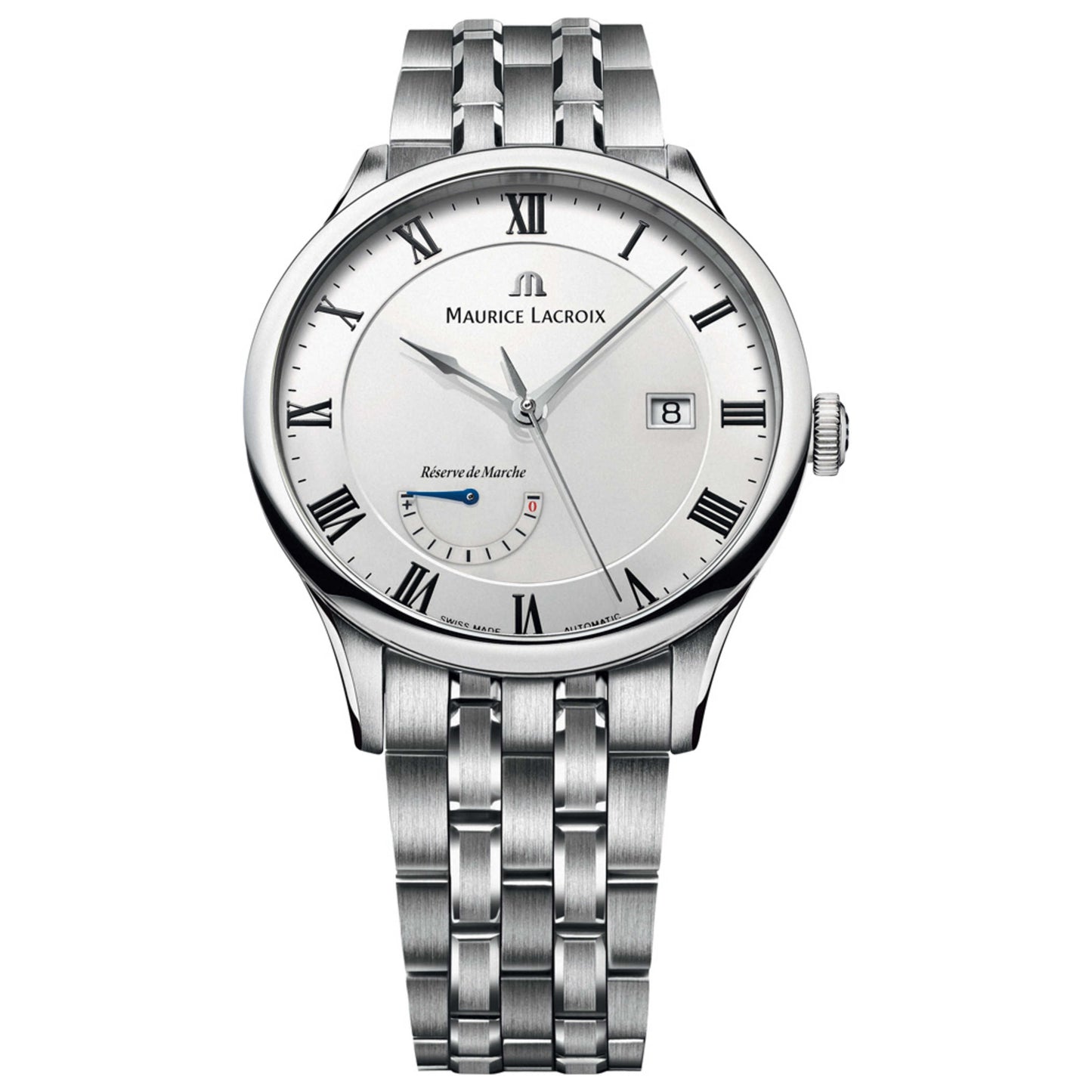 Front view of Maurice Lacroix Masterpiece Men's Automatic Watch MP6807-SS002-112-1