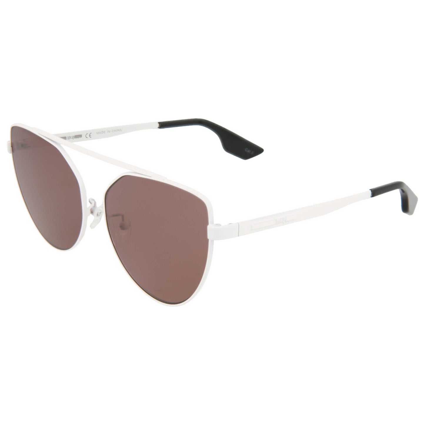 Front view of Alexander McQueen Core Women's Sunglasses MQ0075S-30001295-004