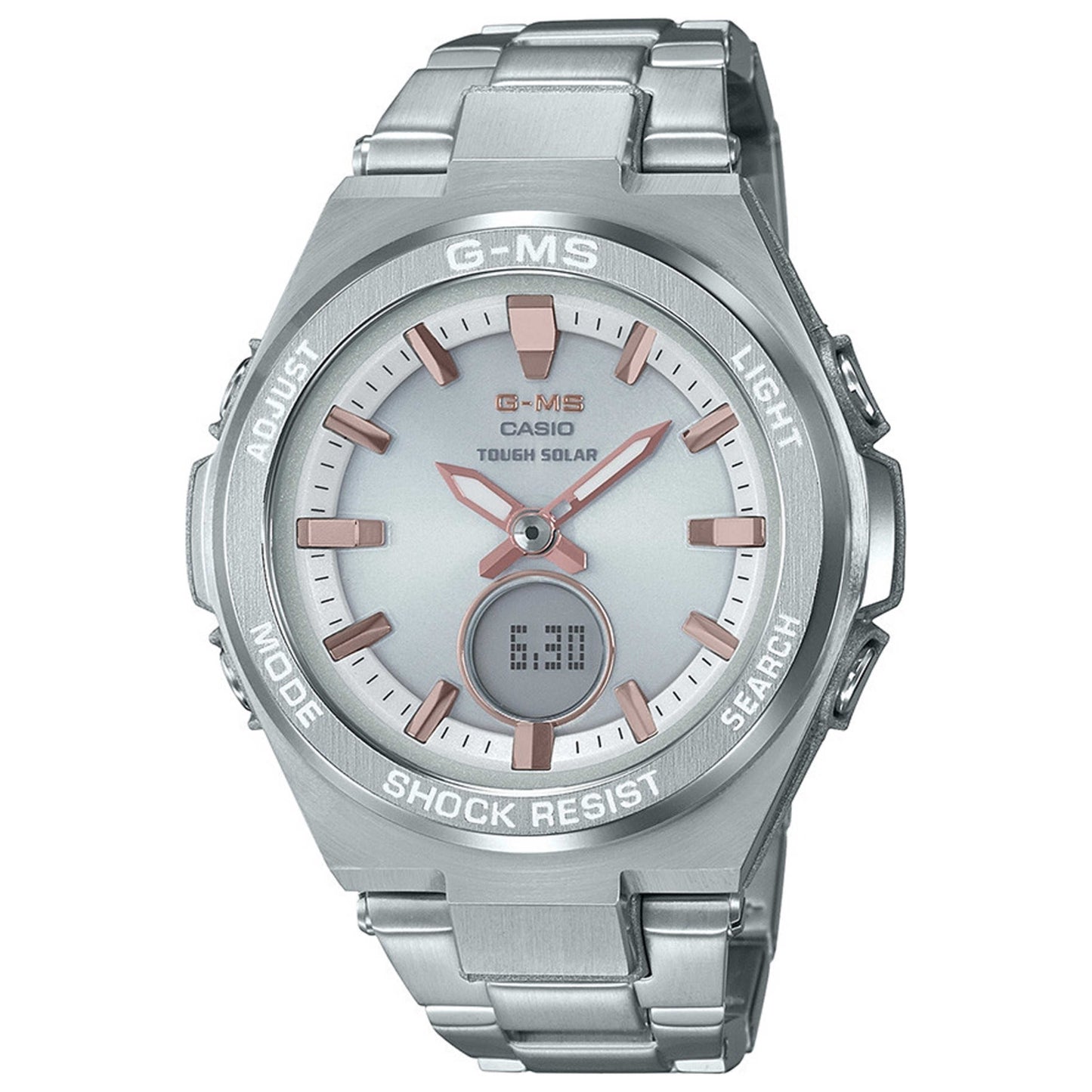 Front view of Casio G-MS Women's Quartz Watch MSGS200D-7A