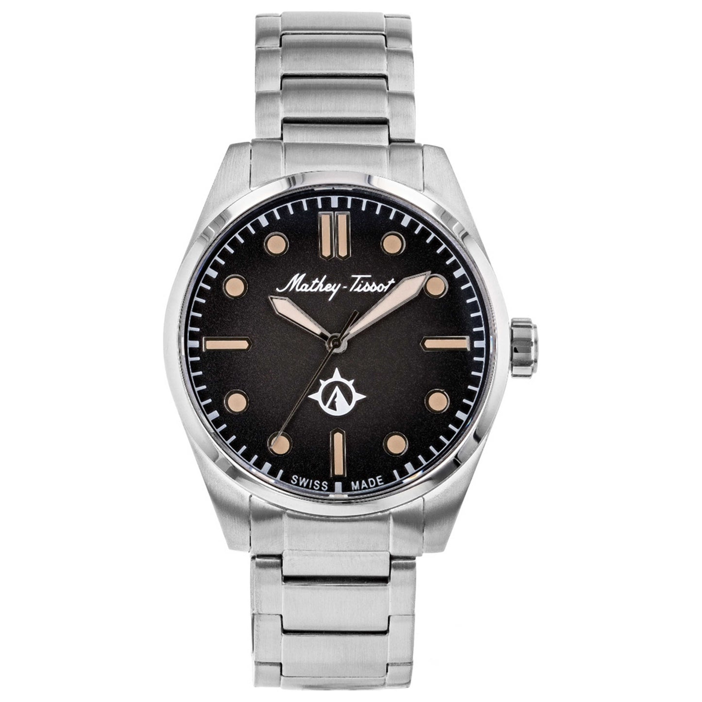 Front view of Mathey Tissot Classic Men's Quartz Watch MTWG4001101