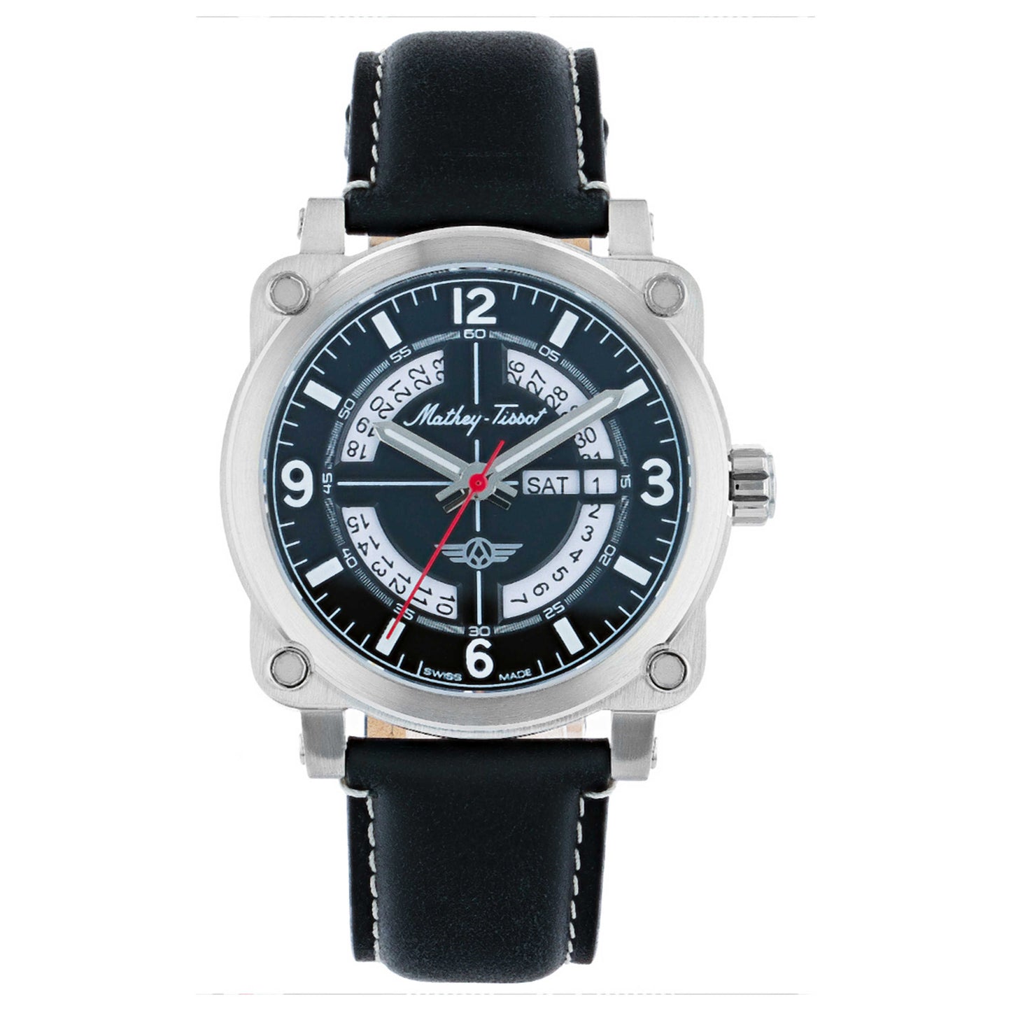 Front view of Mathey Tissot Classic Men's Quartz Watch MTWG6001101
