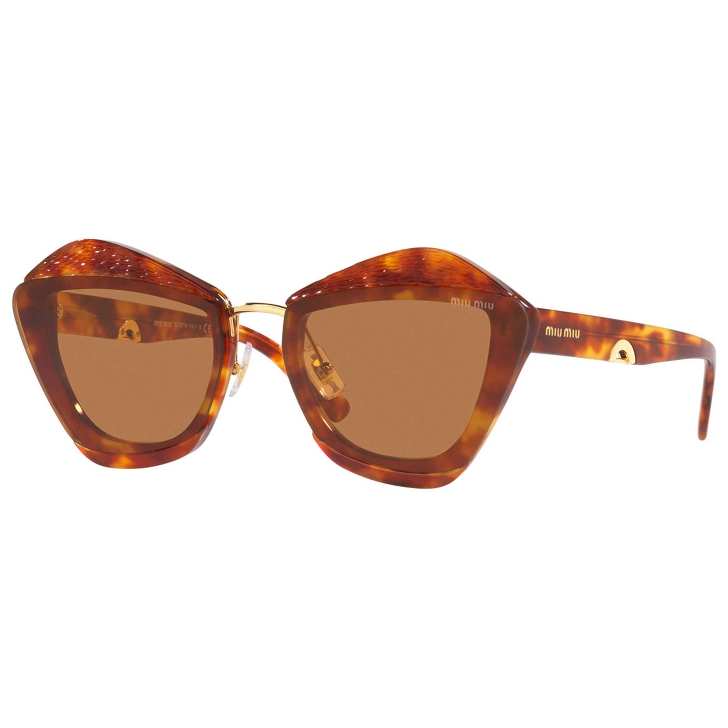 Front view of Miu Miu Fashion Women's Sunglasses MU-01XS-4BW2Z1-67