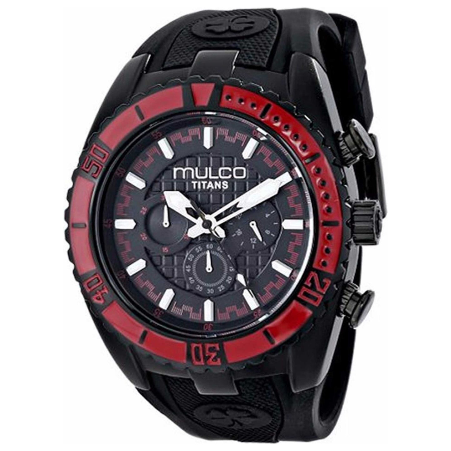 Front view of Mulco Titans Wave Unisex Swiss Quartz (Battery-Powered) Watch MU-MW5-1836-065