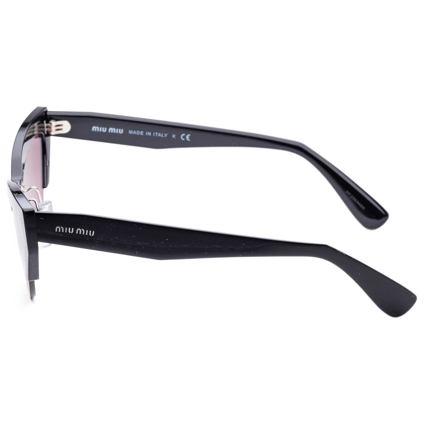 Left view of Miu Miu Fashion Women's Sunglasses MU04US-1AB0A059